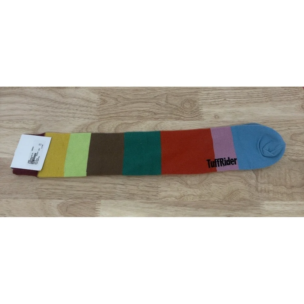 TuffRider Multicolor Crew Socks One Size JPC Equestrian #49‎